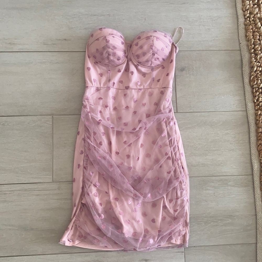 Super down heart dress